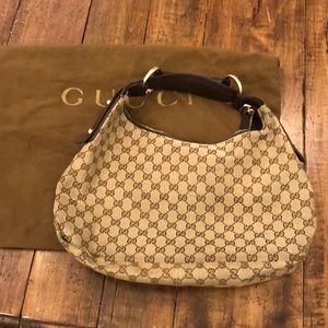 100% Authentic Gucci Monogram Shoulder Bag